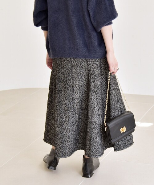 セール】quaranciel: ツイード フレア スカート（スカート