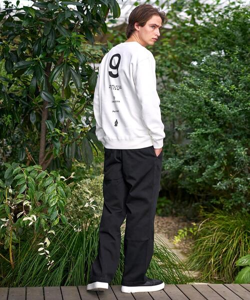 DRESSTERIOR(ドレステリア)の「裏起毛 バック9プリントスウェット(スウェット・メンズ・ブラック/ブラウン系その他/ホワイト・90/91/92/94)」の5枚目の写真