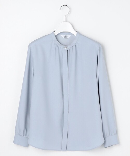 J.PRESS(ジェイプレス)の「ヌーディスバックサテン ブラウス(シャツ/ブラウス・レディース・サックスブルー系/ホワイト系・T13)」の16枚目の写真