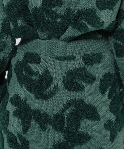 mysty woman(ミスティウーマン)の「アートフラワージャカードスカート 605430(スカート・レディース・アイボリー/ブラック/グリーン・FREE)」の10枚目の写真