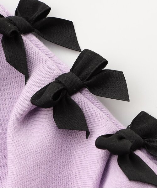 BREEZE（ブリーズ）の「【WEB限定/ジュニア対応】袖タックリボンモチーフ裏起毛トレーナー（スウェット・キッズ・アイボリー/ラベンダー/チャコール・120/100/110/90/140/130）」の13枚目の写真