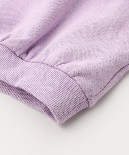 BREEZE（ブリーズ）の「【WEB限定/ジュニア対応】袖タックリボンモチーフ裏起毛トレーナー（スウェット・キッズ・アイボリー/ラベンダー/チャコール・120/100/110/90/140/130）」の14枚目の写真