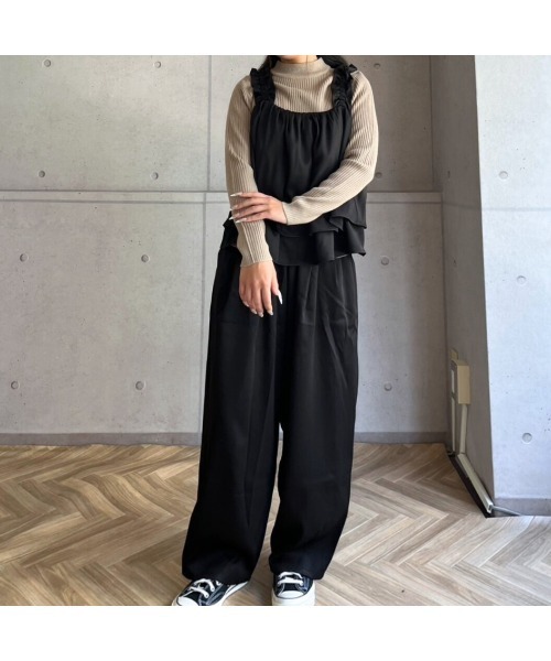 amini(アミニ)の「SETUP ツイルビスチェ(キャミソール・レディース・ブラック/チャコールグレー/ブラウン・MEDIUM)」の8枚目の写真