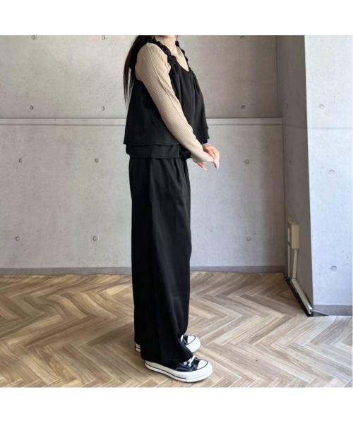 amini(アミニ)の「SETUP ツイルビスチェ(キャミソール・レディース・ブラック/チャコールグレー/ブラウン・MEDIUM)」の11枚目の写真