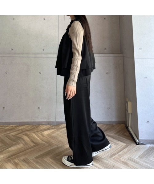 amini(アミニ)の「SETUP ツイルビスチェ(キャミソール・レディース・ブラック/チャコールグレー/ブラウン・MEDIUM)」の13枚目の写真