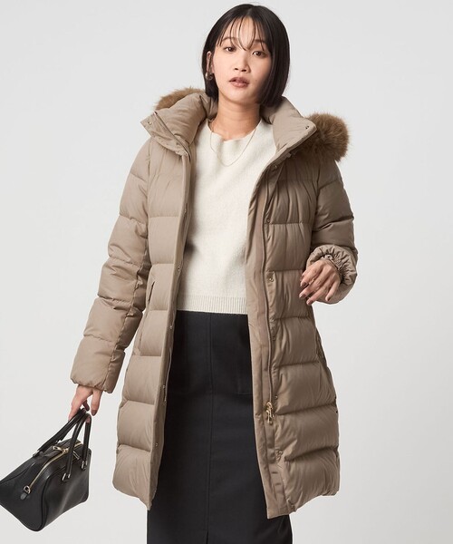 セール】フード ロング ダウン（ダウンジャケット/コート）｜green