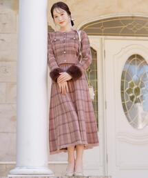 WILLSELECTION | 【10/17(fri)12時発売】チェック柄ニットフレアスカート(スカート)