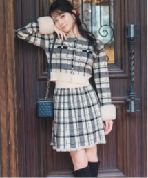 WILLSELECTION | 【10/17(fri)12時発売】チェック柄ニットフレアスカート(スカート)