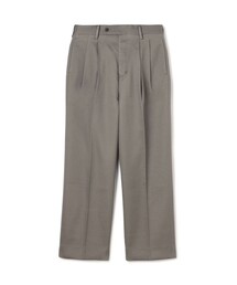 TOMORROWLAND  | コットンレーヨン 2プリーツ ワイドストレート バレルパンツ(スラックス)