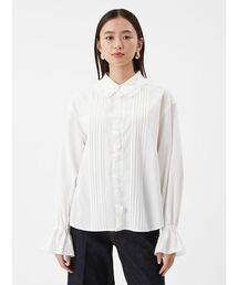 パフスリーブ」に該当するトップス（ホワイト/白色系）ファッション