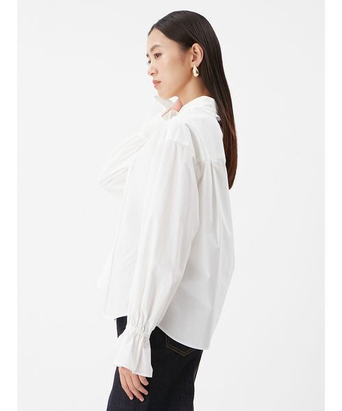 フリルカラーパフスリーブブラウス（シャツ/ブラウス）｜Mila Owen