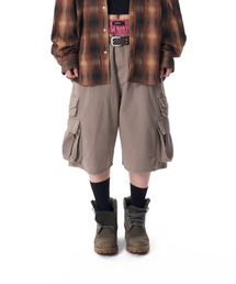Cotton Bermuda Cargo Pants (Beige)