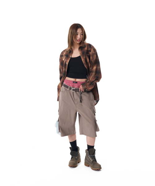 AAKAM(アーカム)の「Cotton Bermuda Cargo Pants (Beige)(その他パンツ・レディース・その他・1/2)」の6枚目の写真