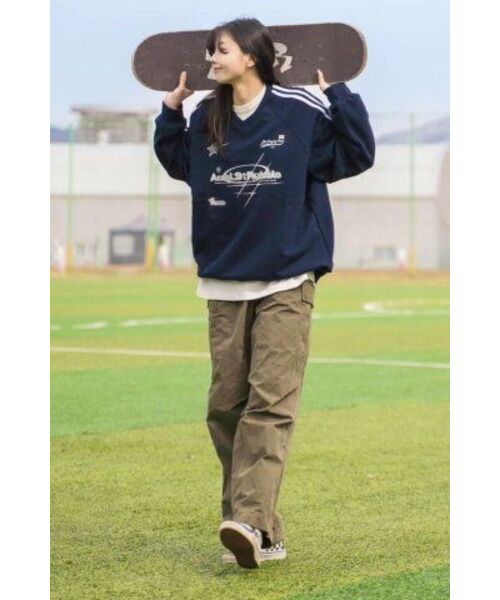 GAKKAI UNIONS（ガッカイユニオンズ）の「ルバート メンズ Vネック スウェット ネイビー（スウェット・レディース・その他・LARGE/MEDIUM）」の2枚目の写真