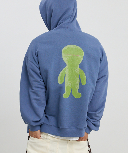 HOODHOOD（フッドフッド）の「エイリアングラフィックフードダストブルー（パーカー・レディース・その他・1/2）」の3枚目の写真