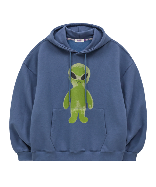 HOODHOOD（フッドフッド）の「エイリアングラフィックフードダストブルー（パーカー・レディース・その他・1/2）」の5枚目の写真