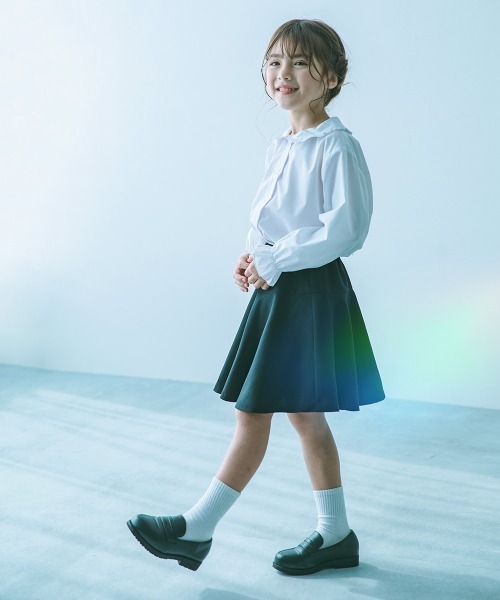 devirock(デビロック)の「フォーマル 襟がえらべる デザインブラウス(シャツ/ブラウス・キッズ・ホワイト系1/ホワイト系2/ホワイト系3/ホワイト系4・100cm/110cm/120cm/130cm/140cm)」の5枚目の写真