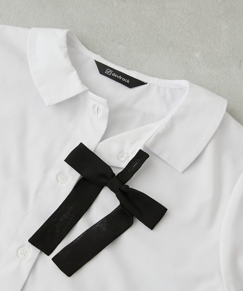 devirock(デビロック)の「フォーマル 襟がえらべる デザインブラウス(シャツ/ブラウス・キッズ・ホワイト系1/ホワイト系2/ホワイト系3/ホワイト系4・100cm/110cm/120cm/130cm/140cm)」の15枚目の写真
