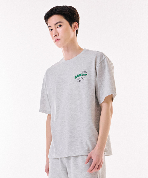 CHASECULT(チェイスカルト)の「共用キッチグラフィック半袖Tシャツ-DBRU5813D0B(Tシャツ/カットソー・メンズ・ライトグレー・95/90/105/100)」の5枚目の写真