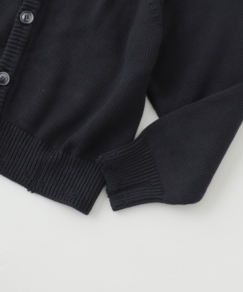 SimplyComplicated(シンプリーコンプリケイテッド)の「SimplyComplicated/シンプリーコンプリケイテッド DISTRESSED COTTON CD(カーディガン/ボレロ・メンズ・ブラック/オレンジ・1/2)」の6枚目の写真