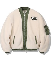 GUBIN（グビン）の「フリース MA-1 パディングジャケット - カーキ（ダウンジャケット/コート）」