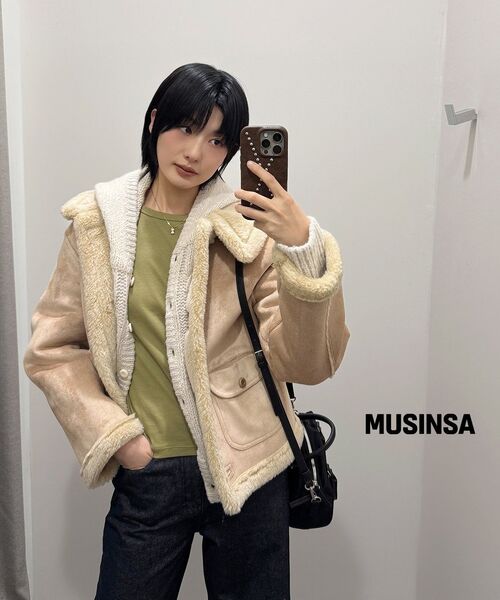 MUSINSA STANDARD WOMAN（ムシンサスタンダードウーマン）の「ウィメンズスリムクルーネック長袖Tシャツ[ライトモス]（Tシャツ/カットソー・レディース・その他・SMALL/X-SMALL/LARGE/MEDIUM）」の12枚目の写真