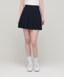 レディースプリーツミニスカート【ネイビー】