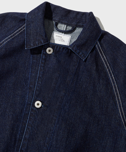 OUTSTANDING(アウトスタンディング)の「W.W. II SELVEDGE DENIM CHORE JACKET_INDIGO(デニムジャケット・メンズ・その他・SMALL/MEDIUM/LARGE)」の3枚目の写真