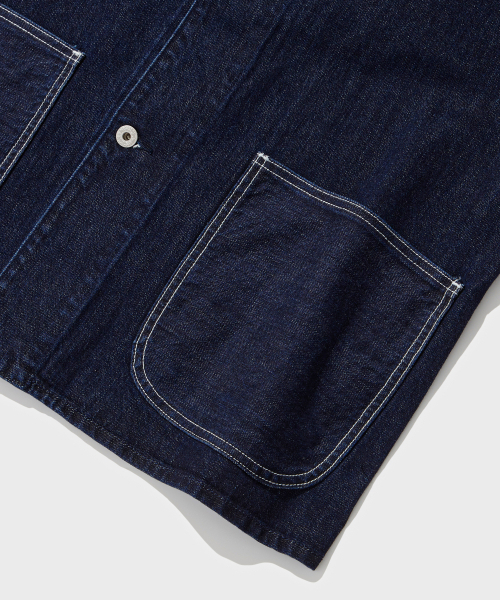 OUTSTANDING(アウトスタンディング)の「W.W. II SELVEDGE DENIM CHORE JACKET_INDIGO(デニムジャケット・メンズ・その他・SMALL/MEDIUM/LARGE)」の5枚目の写真