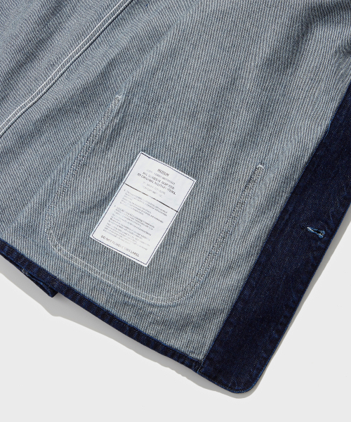 OUTSTANDING(アウトスタンディング)の「W.W. II SELVEDGE DENIM CHORE JACKET_INDIGO(デニムジャケット・メンズ・その他・SMALL/MEDIUM/LARGE)」の6枚目の写真
