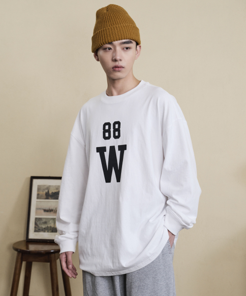 TAKEASY(テイクイージー)の「ジャイアントフィット88ロングスリーブ(ホワイト)(Tシャツ/カットソー・メンズ・その他・SMALL/MEDIUM/LARGE)」の3枚目の写真