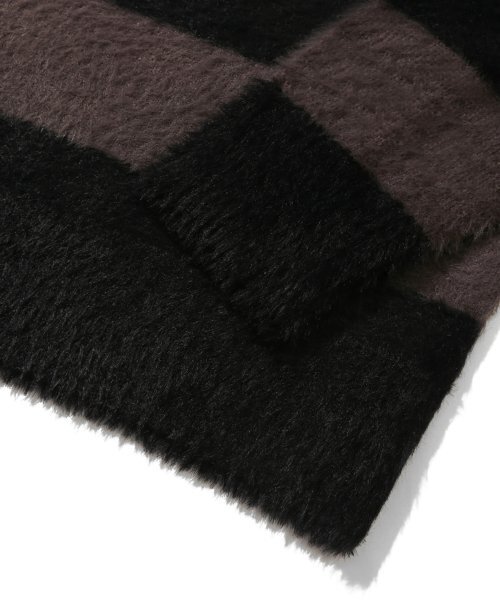 TRILLION（トリリオン）の「ヘアリーブラシストライプクルーネックニット（ASH GRAY）（ニット/セーター・レディース・その他・MEDIUM/LARGE）」の9枚目の写真