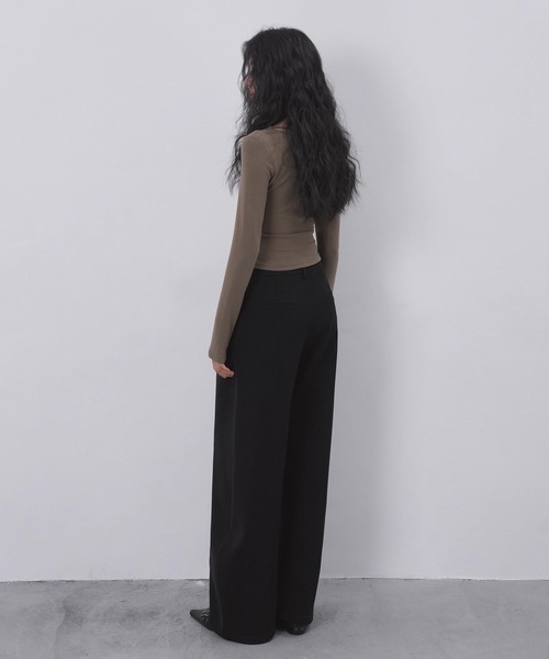 EIGHTHMONTH(エイスマンス)の「ストラップネックトップス EM25a107【EIGHTHMONTH】(Tシャツ/カットソー・レディース・ブラウン/ブラック・M/S)」の6枚目の写真