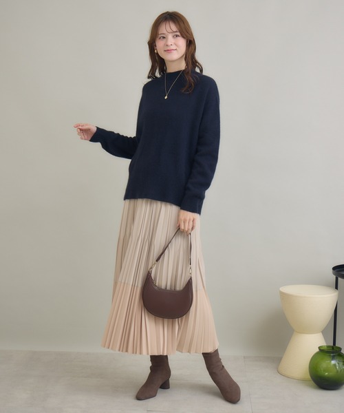 KATHARINE ROSS（キャサリンロス）の「【KATHARINE ROSS】FOX混モックネックプルオーバー（ニット/セーター・レディース・ネイビー/ブルーグレー/アイボリー・FREE）」の18枚目の写真