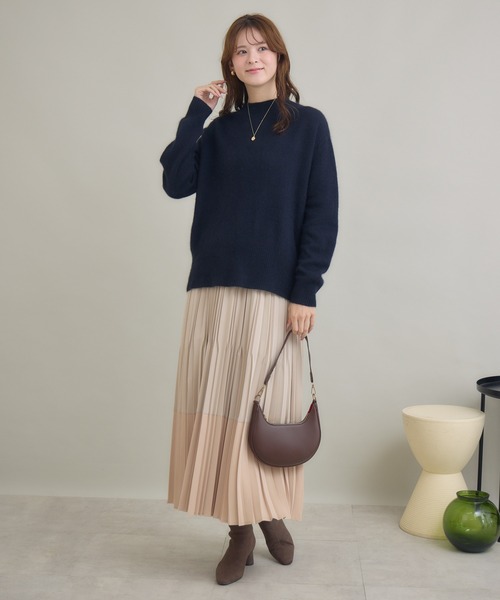 KATHARINE ROSS（キャサリンロス）の「【KATHARINE ROSS】FOX混モックネックプルオーバー（ニット/セーター・レディース・ネイビー/ブルーグレー/アイボリー・FREE）」の19枚目の写真