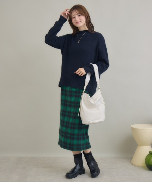 KATHARINE ROSS（キャサリンロス）の「【KATHARINE ROSS】FOX混モックネックプルオーバー（ニット/セーター・レディース・ネイビー/ブルーグレー/アイボリー・FREE）」の20枚目の写真