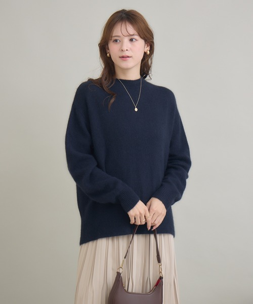 KATHARINE ROSS（キャサリンロス）の「【KATHARINE ROSS】FOX混モックネックプルオーバー（ニット/セーター・レディース・ネイビー/ブルーグレー/アイボリー・FREE）」の22枚目の写真