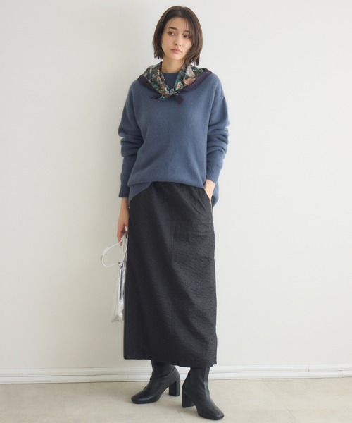 KATHARINE ROSS（キャサリンロス）の「【KATHARINE ROSS】FOX混モックネックプルオーバー（ニット/セーター・レディース・ネイビー/ブルーグレー/アイボリー・FREE）」の11枚目の写真