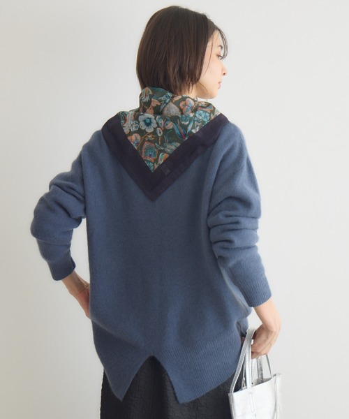 KATHARINE ROSS（キャサリンロス）の「【KATHARINE ROSS】FOX混モックネックプルオーバー（ニット/セーター・レディース・ネイビー/ブルーグレー/アイボリー・FREE）」の16枚目の写真