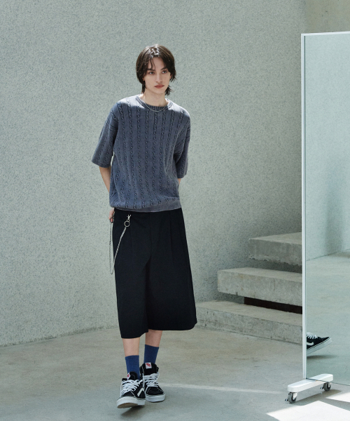 GLW(ジーエルダブリュ)の「コットンバミューダパンツブラック(その他パンツ・レディース・その他・SMALL/MEDIUM/LARGE)」の8枚目の写真