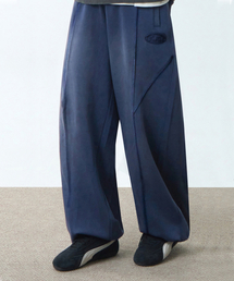 VLAD カットオフアプリケスウェットパンツ_ピグメントネイビー