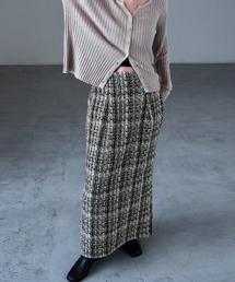 Fashion Letter | ミックスツイード ハイウエスト ナロースカート(スカート)