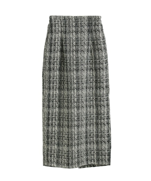 Fashion Letter(ファッションレター)の「ミックスツイード ハイウエスト ナロースカート(スカート・レディース・ブラック/グレー・M)」の22枚目の写真