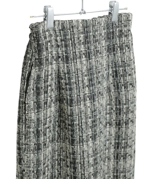 Fashion Letter(ファッションレター)の「ミックスツイード ハイウエスト ナロースカート(スカート・レディース・ブラック/グレー・M)」の8枚目の写真
