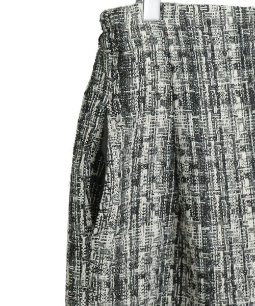 Fashion Letter(ファッションレター)の「ミックスツイード ハイウエスト ナロースカート(スカート・レディース・ブラック/グレー・M)」の9枚目の写真