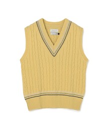 RICHMOND（リッチモンド）の「【別注】RICHMOND KNITWEAR ウールケーブル Vネックベスト（ニット/セーター）」