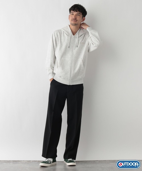 FOUND GOOD（ファウンドグッド）の「【OUTDOOR PRODUCTS】ジップパーカー/31098040（パーカー・メンズ・ブラック/ホワイト系1/ネイビー・L/M/XL）」の4枚目の写真