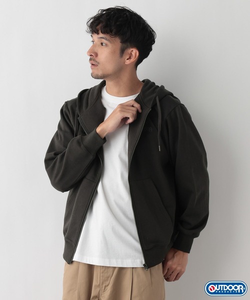 FOUND GOOD（ファウンドグッド）の「【OUTDOOR PRODUCTS】ジップパーカー/31098040（パーカー・メンズ・ブラック/ホワイト系1/ネイビー・L/M/XL）」の19枚目の写真