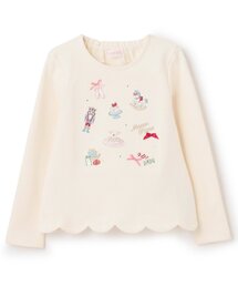 mezzo piano（メゾピアノ）の「くるみ割り人形アップリケ裾スカラップトレーナー（スウェット）」