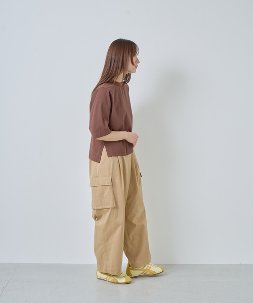 Kelen（ケレン）の「「KELEN / ケレン」ラップ風デザインカーゴパンツ（カーゴパンツ・レディース・ブラック/アイボリー/ベージュ・S/M）」の11枚目の写真